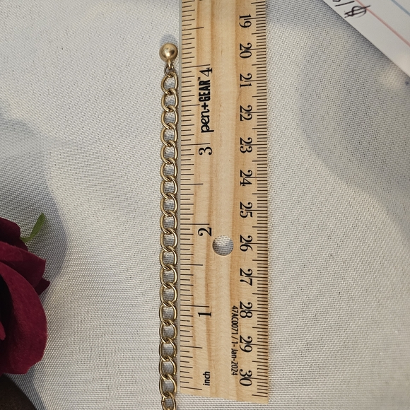 Vintage Gold and Brown Pendant Necklace - Picture 8 of 11